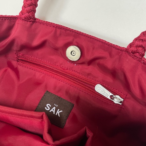 The Sak red crochet handbag with white hearts - Picture 12 of 12